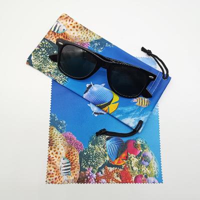 China High Quality 100% Polyester Glasses Pouch Microfiber Eye Glass Cleaning Cloth Glass Cloth Glass Cloth For Glasses for sale