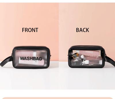 China Beauty Waterproof Cosmetic Waterproof Bag VANITY Transparent Kit Pouch Zipper TPU Travel Makeup Bags Clear for sale