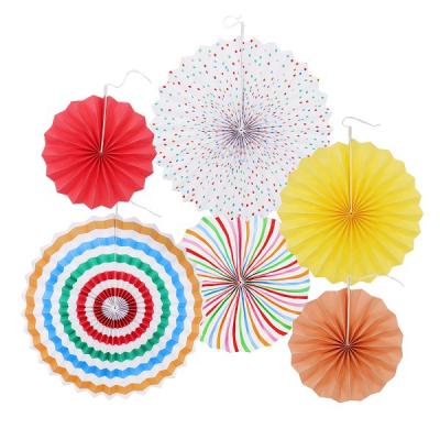 China INS the new party decoration handmade paper fan flowers for wedding decoration for sale