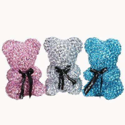 China 2020 Party New Product Wedding Decoration Diamond Bear Wedding Gift Festivals Gift Crystal Diamond Bear for sale