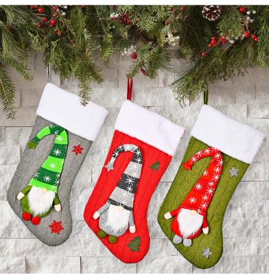 China New Christmas Stocking Chirstmas Hanging Stocking Large Stocking Christmas Tree Decoration for sale