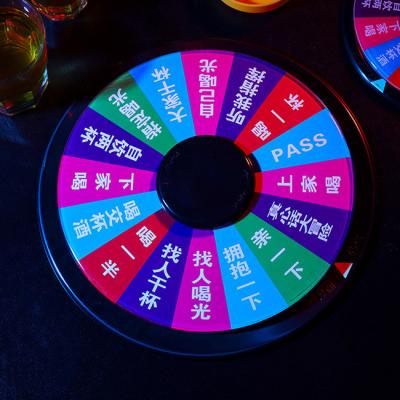 China Viable Russian Lucky Turntable Drinking Game KTV Bar Nightclub Props Round Turntable for sale