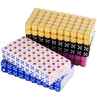 China Round Square Dot Dice For Table Games Popular Wholesale Plastic Dies for sale