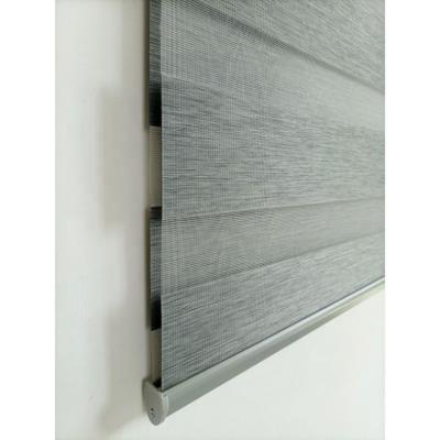 China Pure Modern Night Zebra Day Blind Double Layer Zebra Shangri-La Manual Roller Shades for sale