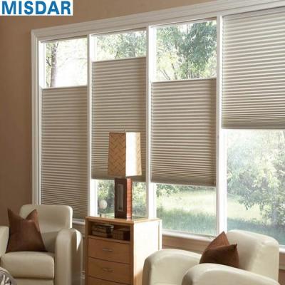 China Modern Top Down Double Cellular Shades Shades Top Bottom Bottom Up Honeycomb Shades Top Down Motorized for sale