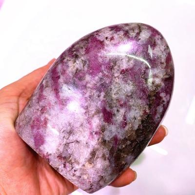 China Wholesale Europe folk crafts healing natural crystals healing freeform pink tourmaline crystal for sale