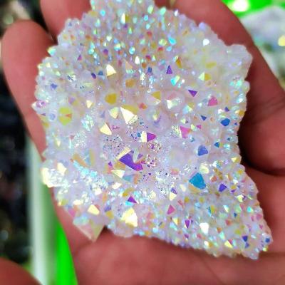 China Europe Wholesale Price Folk Crafts Healing Crystals Angel Aura Quartz Crystal Group for sale