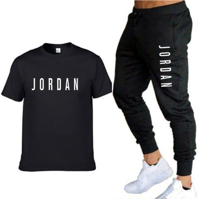 China Factory direct sale men's summer fashion fitness 100% cotton T-shirt QUICK DRY set for sale