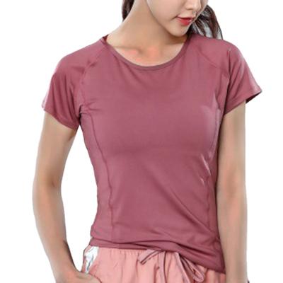 China 2021 summer sports and leisure women's tops gym QUICK DRY T-shirt for sale