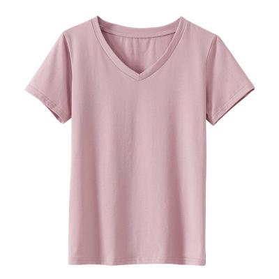 China 2021 Summer Custom Cotton Logo Women's Simple QUICK DRY T-shirt Fashion for sale