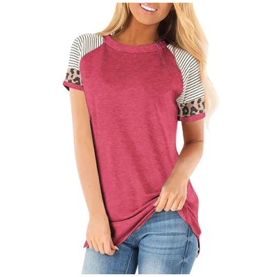 China QUICK DRY Casual And Comfortable Splicing T Shirt Women Daily for sale