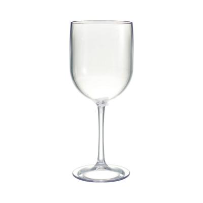 China CLASSIC Hot Selling Elegant Design Restaurant Use 16oz Wine Glass Stem Plastic Shatterproof Red Wine Glass Along for sale