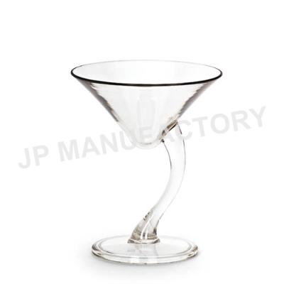 China Food Grade Items Safe Best Sell Stylish Design Polycarbonate 7oz Martini Glass for sale