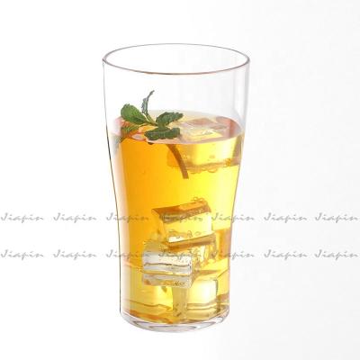 China Beer Drinking Tall Shatterproof Clear Polycarbonate 17.5oz Beer Glass for sale