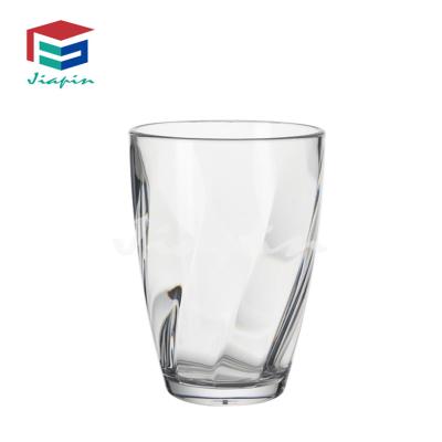 China Reusable Clear Plastic Glass Cups Food Grade Ware Food Grade Polycarbonate Dishwasher Safe Unbreakable Glassware Plastic Cups for sale