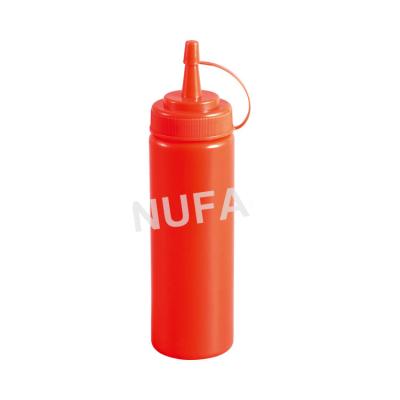 China High quality recyclable 230ml food grade kitchup, plastic sriracha sause squeeze empty bottle pp squeeze bottle for sale