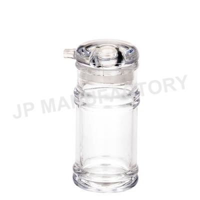 China Viable acrylic clear plastic seasoning bollte 190ml soy sauce jar /sauce condiment set/vinegar jar for sale