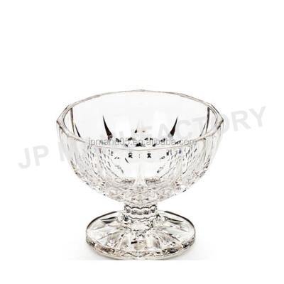 China Sustainable Dishwasher Safe Diamond 250 Cup Plastic Transparent Ice Cream Cups for sale