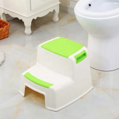 China Step Stool 2 Step Stool For Kids Toddler Stool For Toilet Potty Training Slip Resistant Soft Grip For Safety for sale