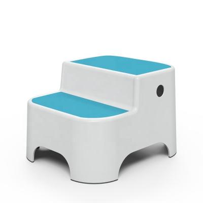 China stool home & Plastic Ottoman Double Height Step Stool for Kids Toddler Stool for Potty Training and Use in Bathroom or Kitchen for sale