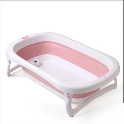 China Sustainable Newborn Foldable Baby Bathtub With Thermometer for sale