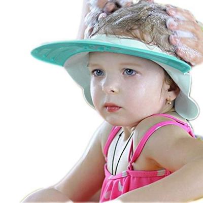 China Viable Safe Shampoo Shower Bathing Protective Bath Cap Soft Adjustable Sun Visor Cap For Toddler,Baby,Kids,Children for sale