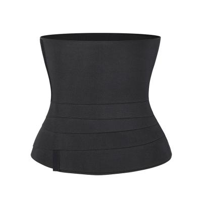 China Customs Service Waist Trainer High Compression Belly Wrap Antibacterial Invisible Waist Trainer for sale