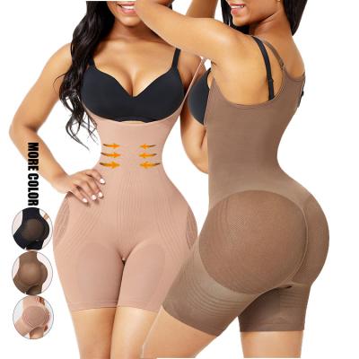 China Full Body Shapewear Logo Service Slimming Body Shaper Tummy Control Breathable Abdominal Women for sale