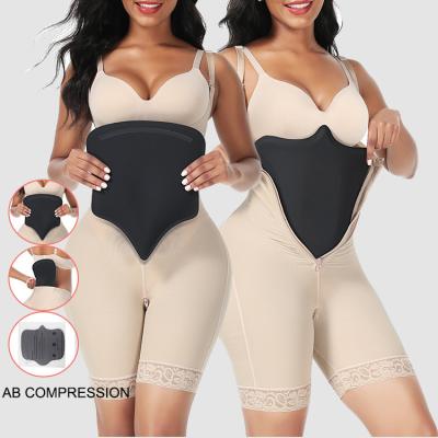 China Breathable Post Surgery Wholesale Body Shaper Compression Board Liposiction Women Abdominal Body Shaper for sale