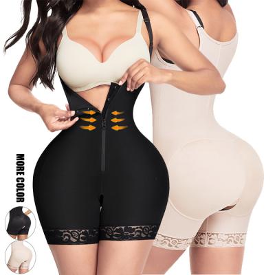 China Antibacterial Big In Body Shaper Running Hip Pads Shapewear Open Crotch Plus Size Slimming Shapewear for sale