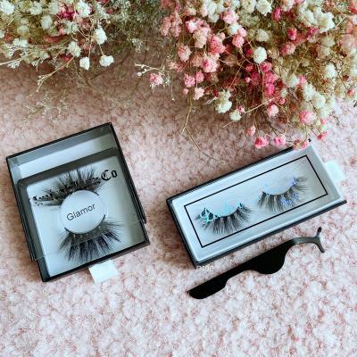 China Private Label 5D Natural Luxury Vegan Mink Cotton Strip Sensitive Fluffy Eyelashes 3d Mink Eyelashes for sale