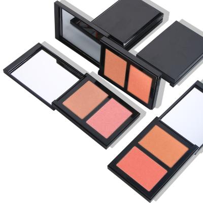 China Low Moq Waterproof Square Blush Non-Brand Shimmer Blush Powder Makeup Blusher Private Label for sale