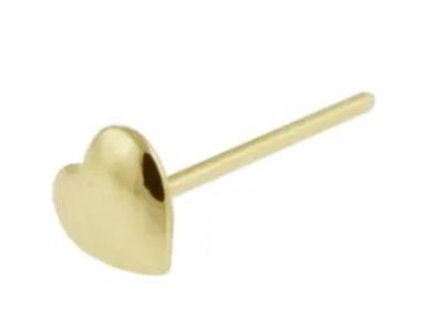 China 18K perfurando amarelam o ODM do OEM de Diamond Nose Stud Heart Shape 3mm do ouro à venda