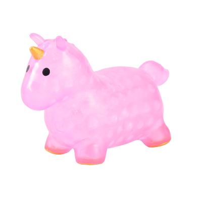 China Tpr Unicorn Squeeze Toys Girls Boys Squishy Kids Squishy Sensory Toys Relax Toys With Water Beads Inside for sale