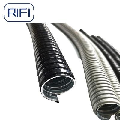 China Black Orange Grey PVC Flexible Conduit Electrical Galvanized Steel Flexible Pipe Conduit for sale