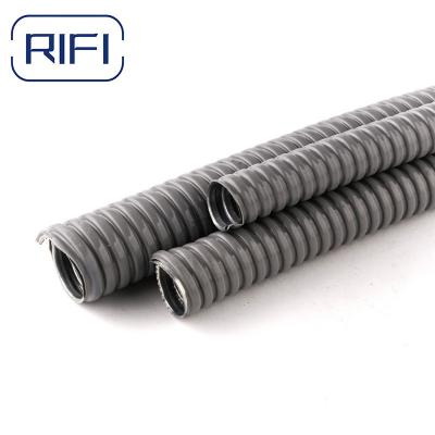 China 20 mm Grigio Tuberia Recubierta flexible en plástico (PVC) Conducto flexible en venta