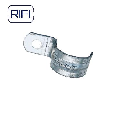 China Galvanized Steel EMT Conduit Fittings One Hole Strap Elcectrical for sale