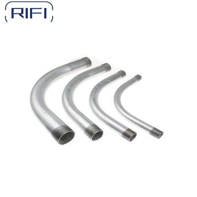 China Pre Galvanized IMC Conduit Pipe Custom Rigid 90 Degree Elbows for sale