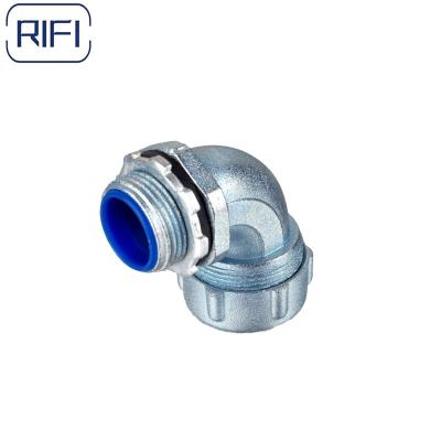 China Dwjd Flexible Conduit And Fittings 90 Degree Metal Conduit Connectors Flex To Box for sale