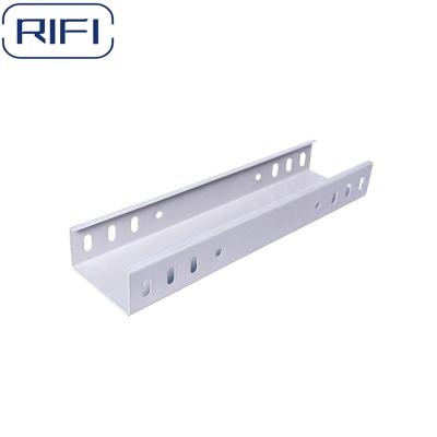 China Customizable White Electrical Cable Tray Metal For Cable Organization 6000MM Length for sale