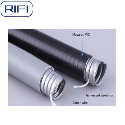 中国 PVC Coated Liquid Tight Flexible Conduit For Wiring Gray Black 販売のため