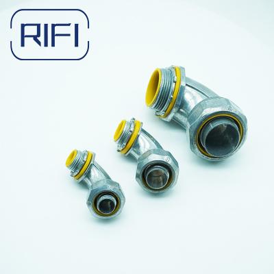 China Líquido de conducto estrecho a la caja o el recinto de conector de conductos flexibles con amarillo o azul en venta