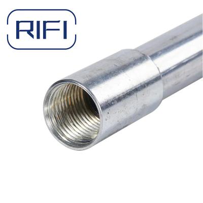 China UL Certified Zinc Plated Silver Threaded IMC Conduit Pipe For Electrical Conduit Systems zu verkaufen