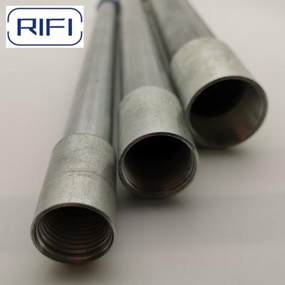 China UL Certified Zinc Plated Silver Threaded IMC Conduit Pipe For Electrical Conduit Systems for sale