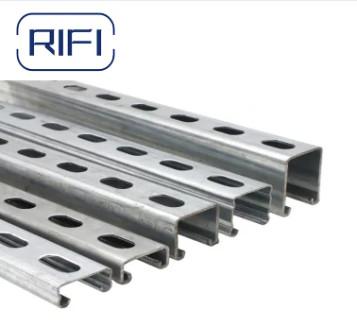 China 41mm Slotted / Plain Support Channel  Pre-Galvanized  Or Hot Dig Galvanized C Type for sale