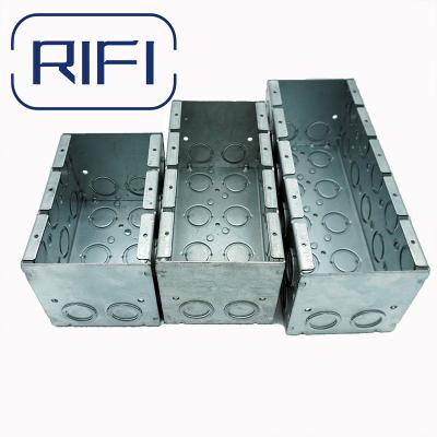 Cina UL Listed Galvanized Steel Masonry Box With Concentric Knockouts Welded 3-1/2 In Deep Electrical Metal Box Americ in vendita