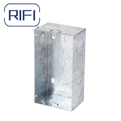 China 3x3 3x6 35mm Deep GI Electric Switch Box Galvanized GI Switch Metal Junction Box for sale