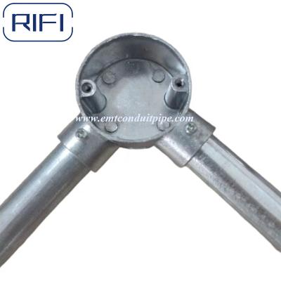 China RIFI Emt Aluminum Junction Box  Set Screw Type Angle Way Through Way for sale