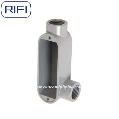 China Aluminum Die Cast / Malleable Iron Threaded LR Type Conduit Body for sale