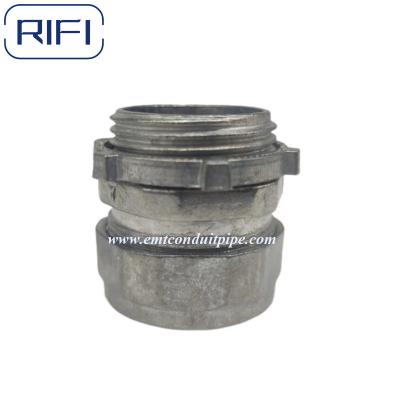 China Zinc Die Cast EMT Compression Type Connector Bond EMT Conduit And Box for sale